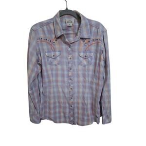 Women's Ariat Real Savannah Plaid Western Shirt – Size Large
